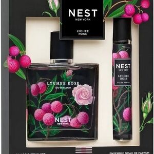 NEST Lychee Rose Eau de Parfum Set w/Full Size 1.7 Oz+Travel Spray 0.27 Oz NIB!